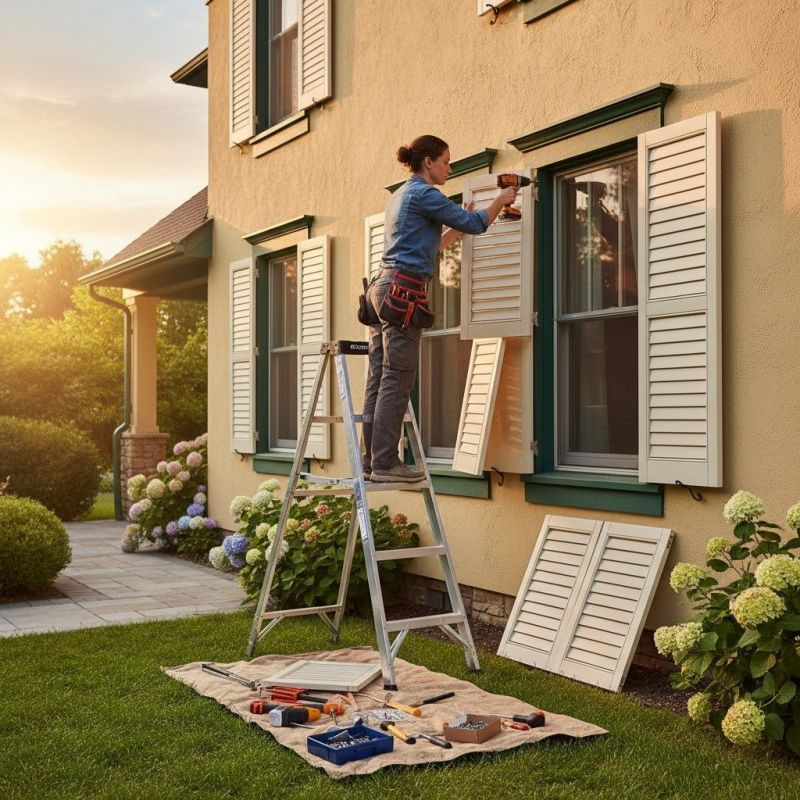 Local House Shutter Replacement pros at work